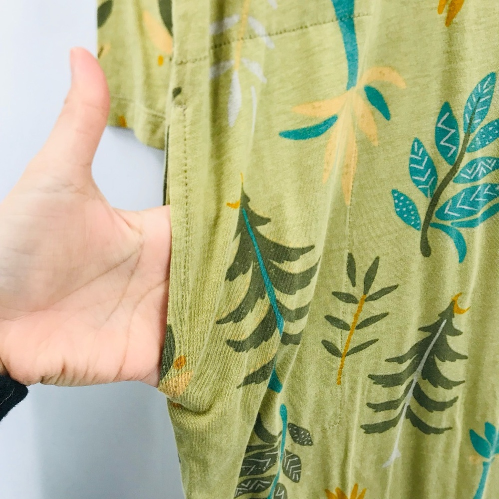 Gudrun Sjoden Organic Cotton Tree Print Dress Green Size Small - Picture 5 of 7